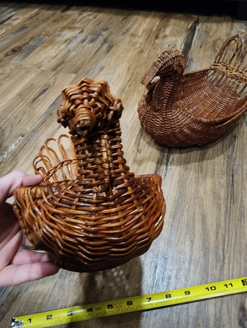 Wicker Turkey Basket Pair - Picture 2 of 7